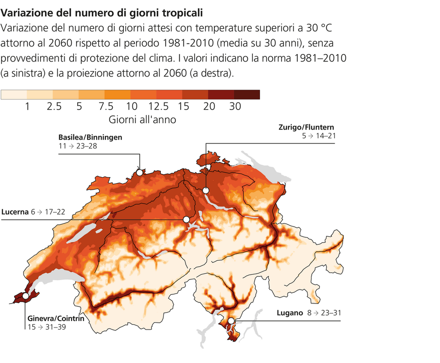 statistica meteosvizzera giorni tropicali