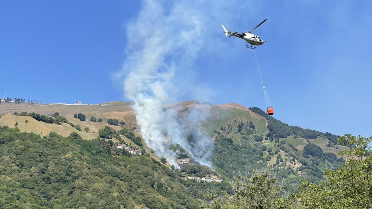 È stato richiesto l'intervento di due elicotteri