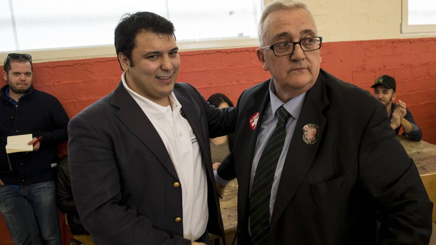 Boris Bignasca con Mario Borghezio
