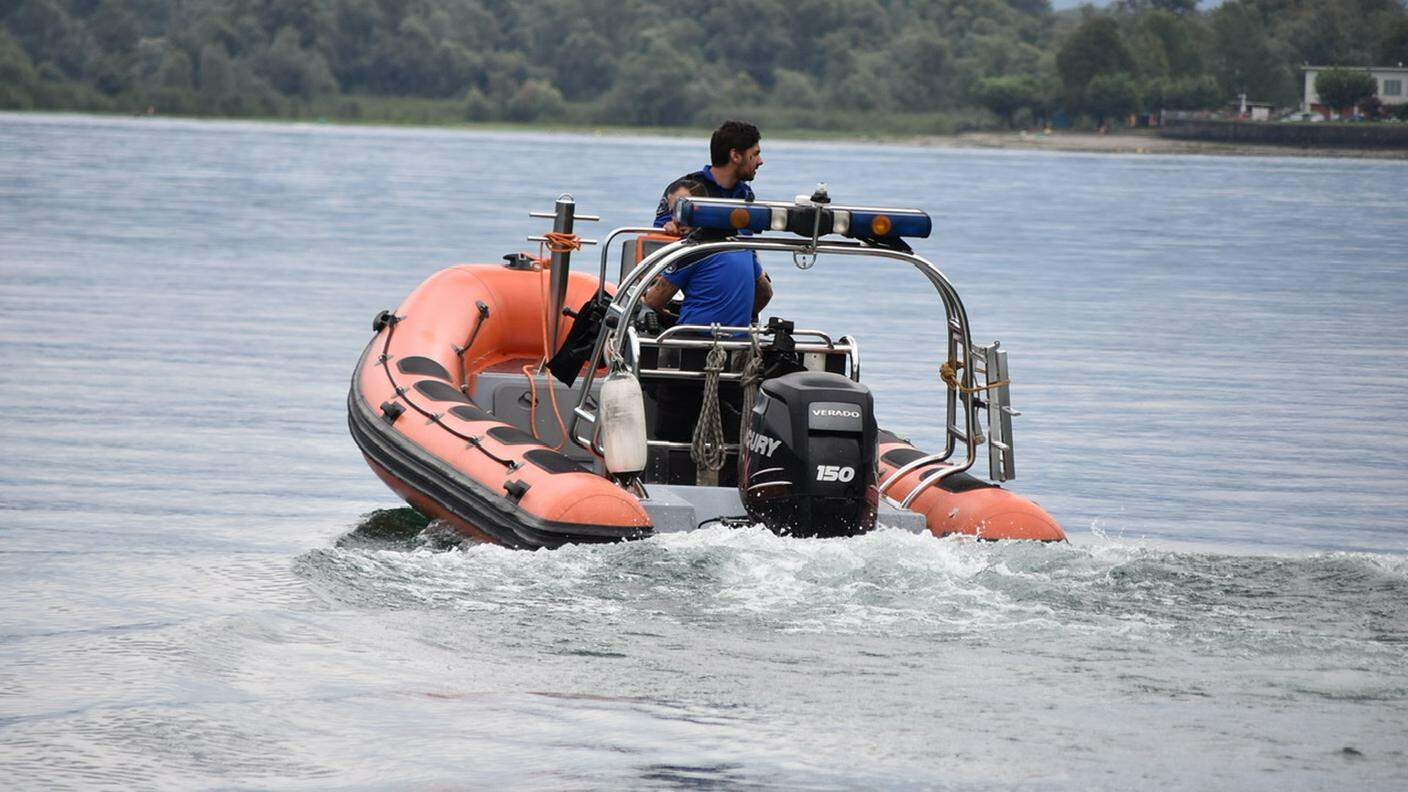 Le operazioni di ricerca sul lago Maggiore