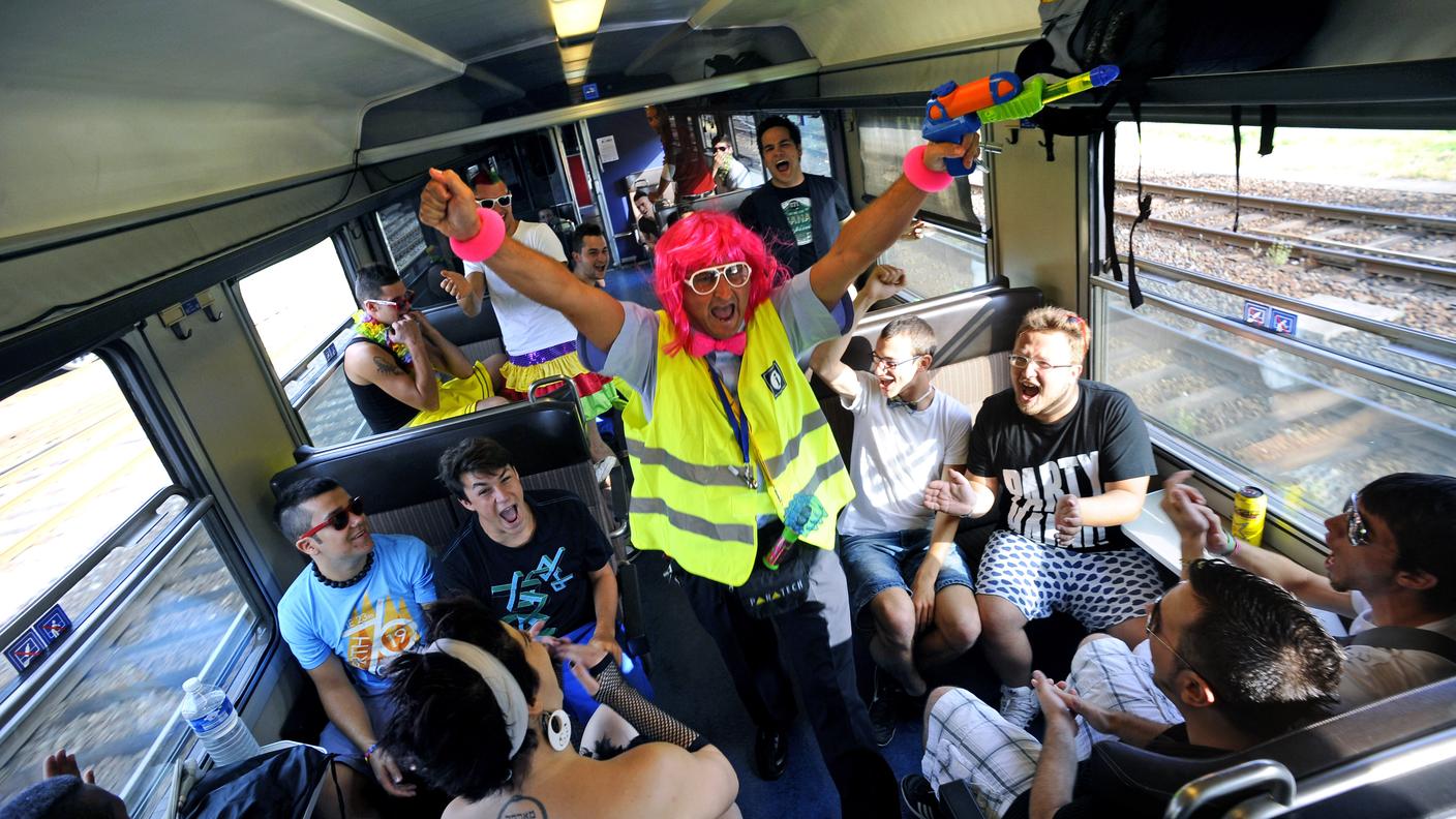 Alcune immagini scattate l'anno scorso sul treno di Rete Tre