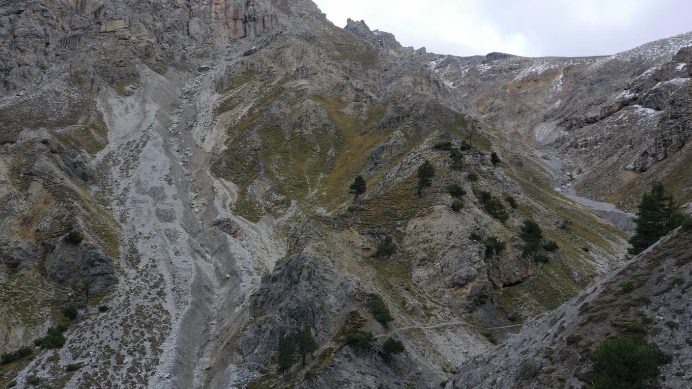 La zona dove è avvenuto l'incidente