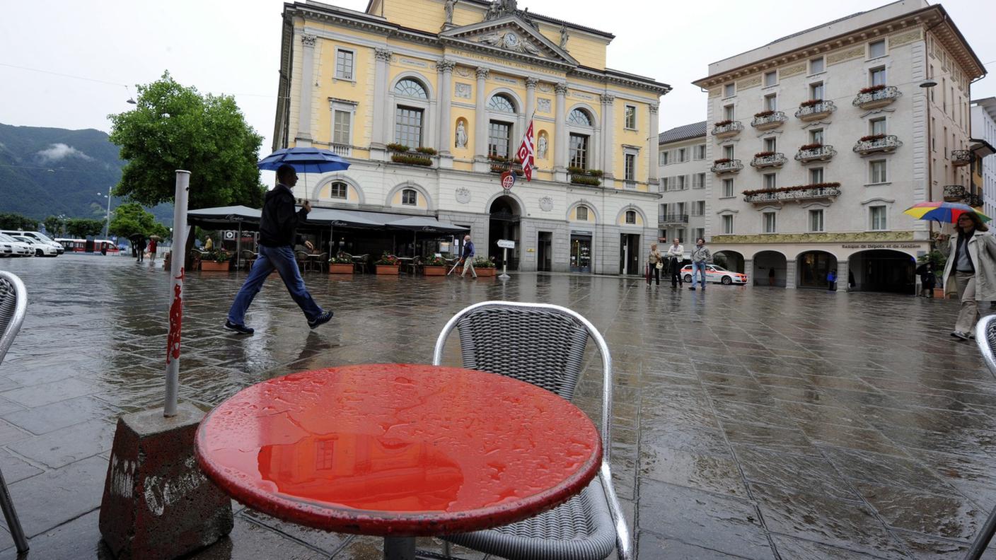 A Lugano si sono registrate le piogge più intense, che continueranno pure nel corso della giornata