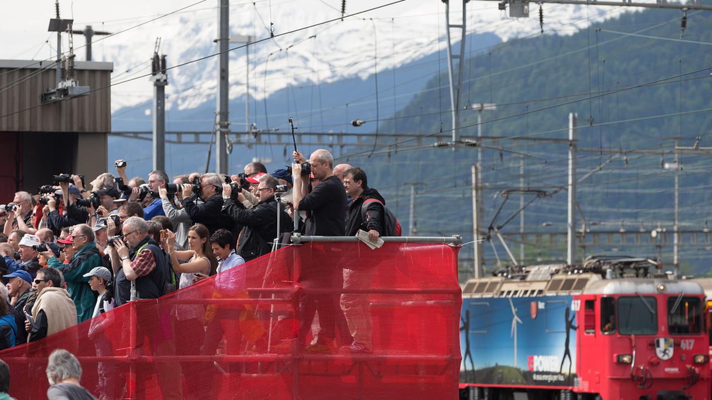 Landquart assalita dai ferroamatori per la parata di locomotive