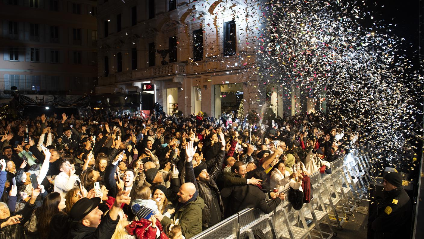 La festa in Piazza della Riforma a Lugano