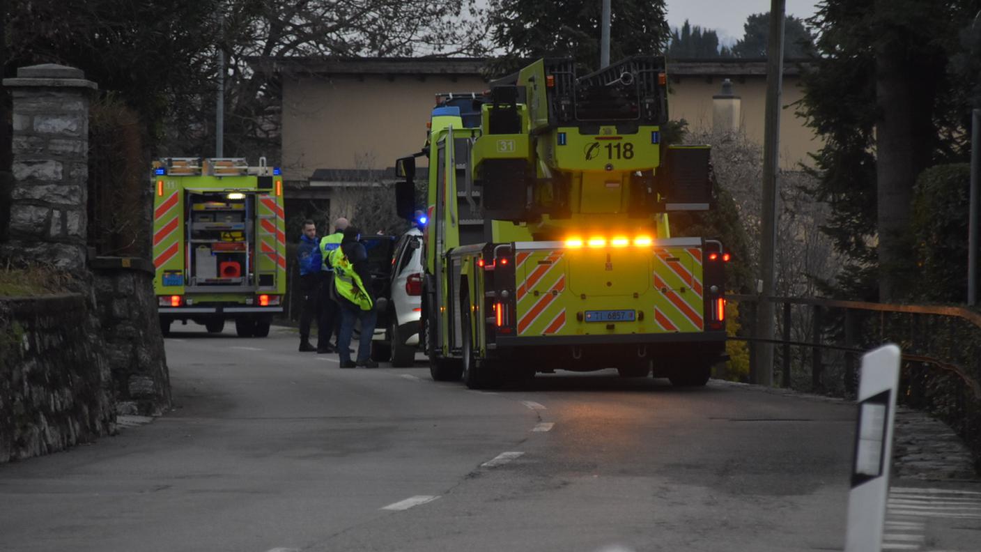 Sono intervenuti i pompieri del Mendrisiotto