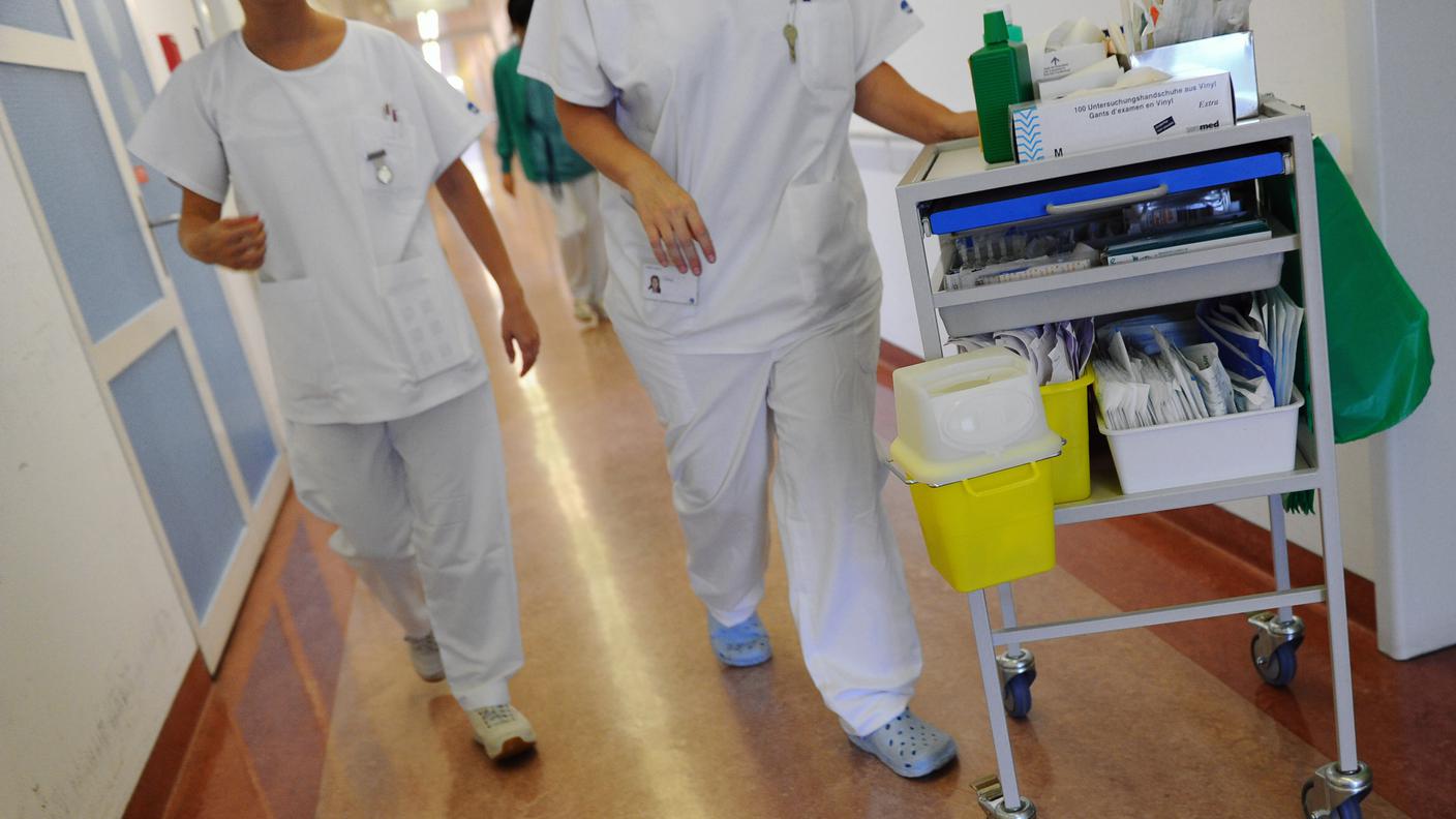 Personale infermieristico all'Ospedale San Giovanni di Bellinzona