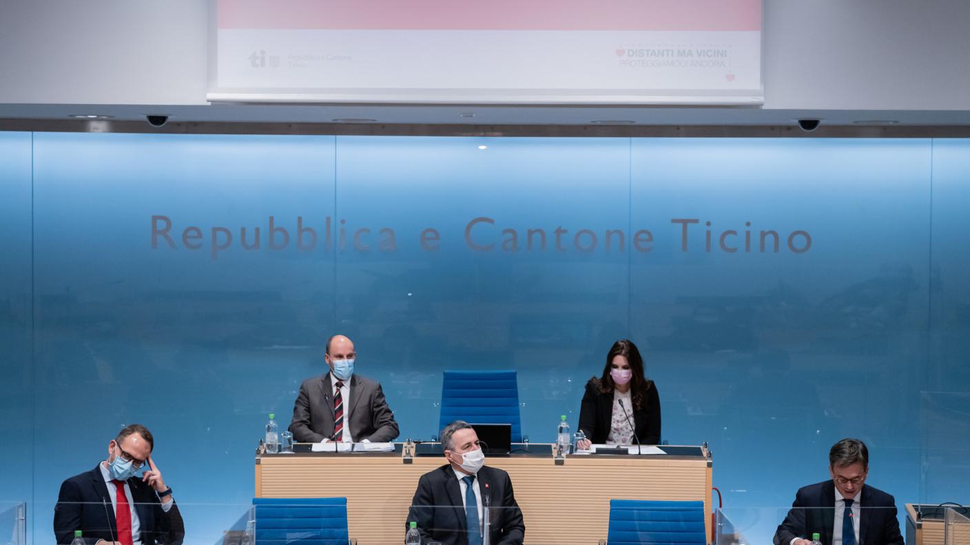 Era quasi Natale del 2020 quando Ignazio Cassis presentò a Bellinzona i dettagli dell'intesa appena siglata a Roma