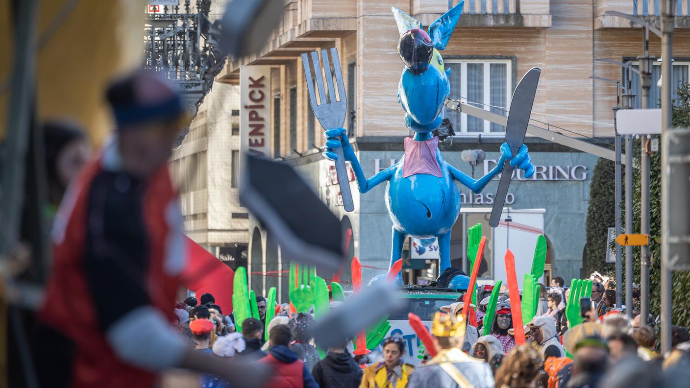 Un momento del corteo del Nebiopoli 2023