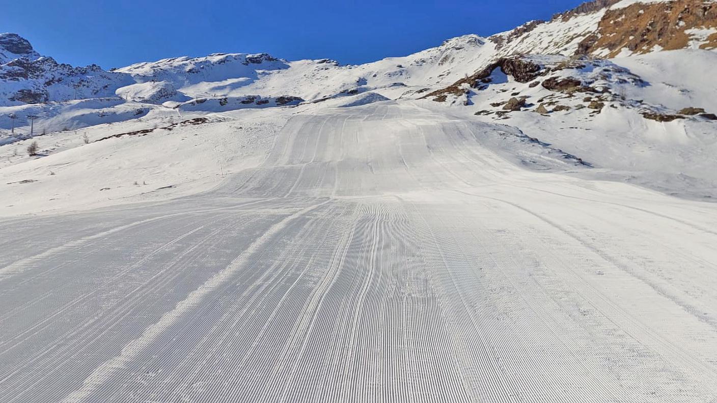 Le piste di Bosco Gurin il 10 febbraio 2023