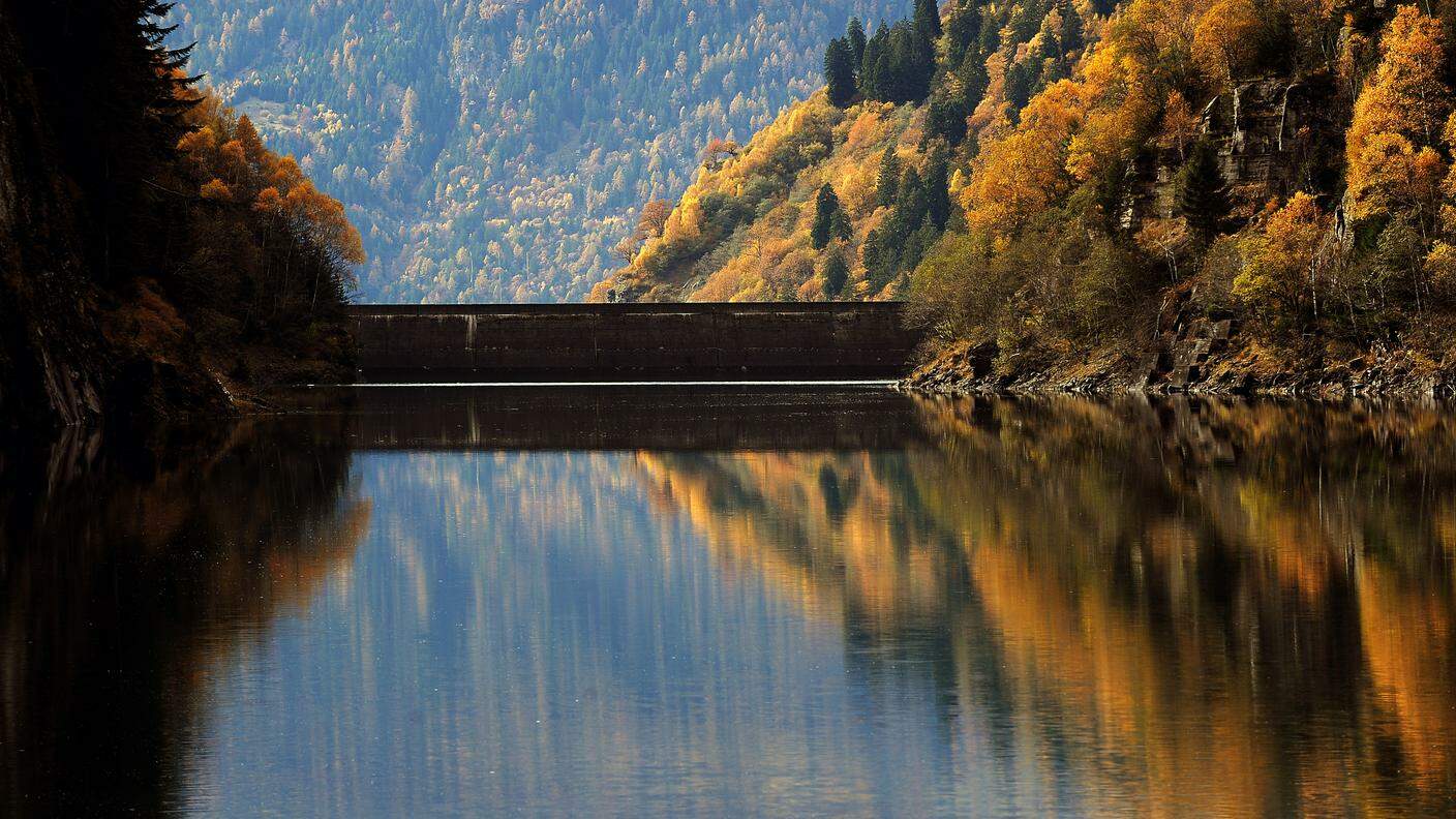 La diga in Val Malvaglia