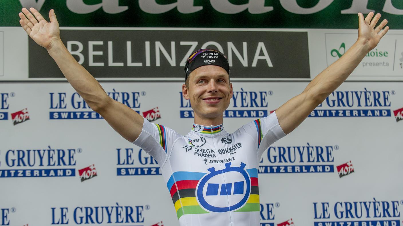 Il vincitore della crono Tony Martin