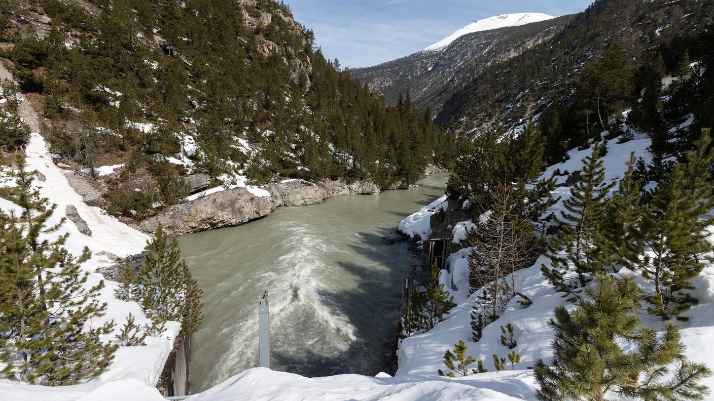 Il torrente Spöl nel Parco nazionale svizzero