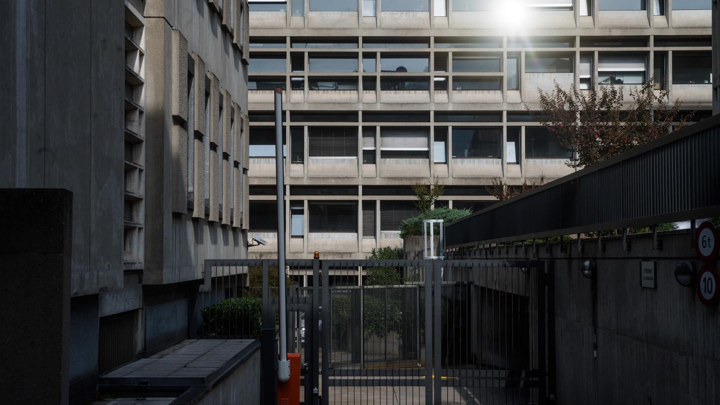 Il Palazzo di giustizia a Lugano