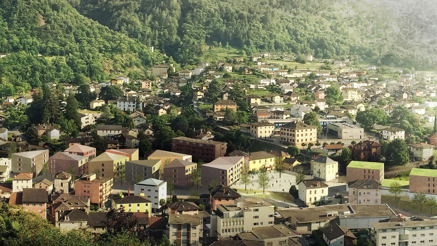 Una rappresentazione grafica del progetto di ricucitura ora abbandonato dall'impresa