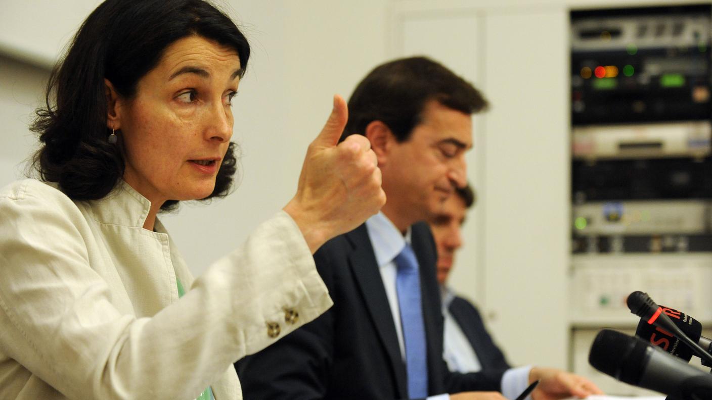 Sadis e Borradori nel giorno dell'annuncio del dimezzamento dei versamenti all'Italia