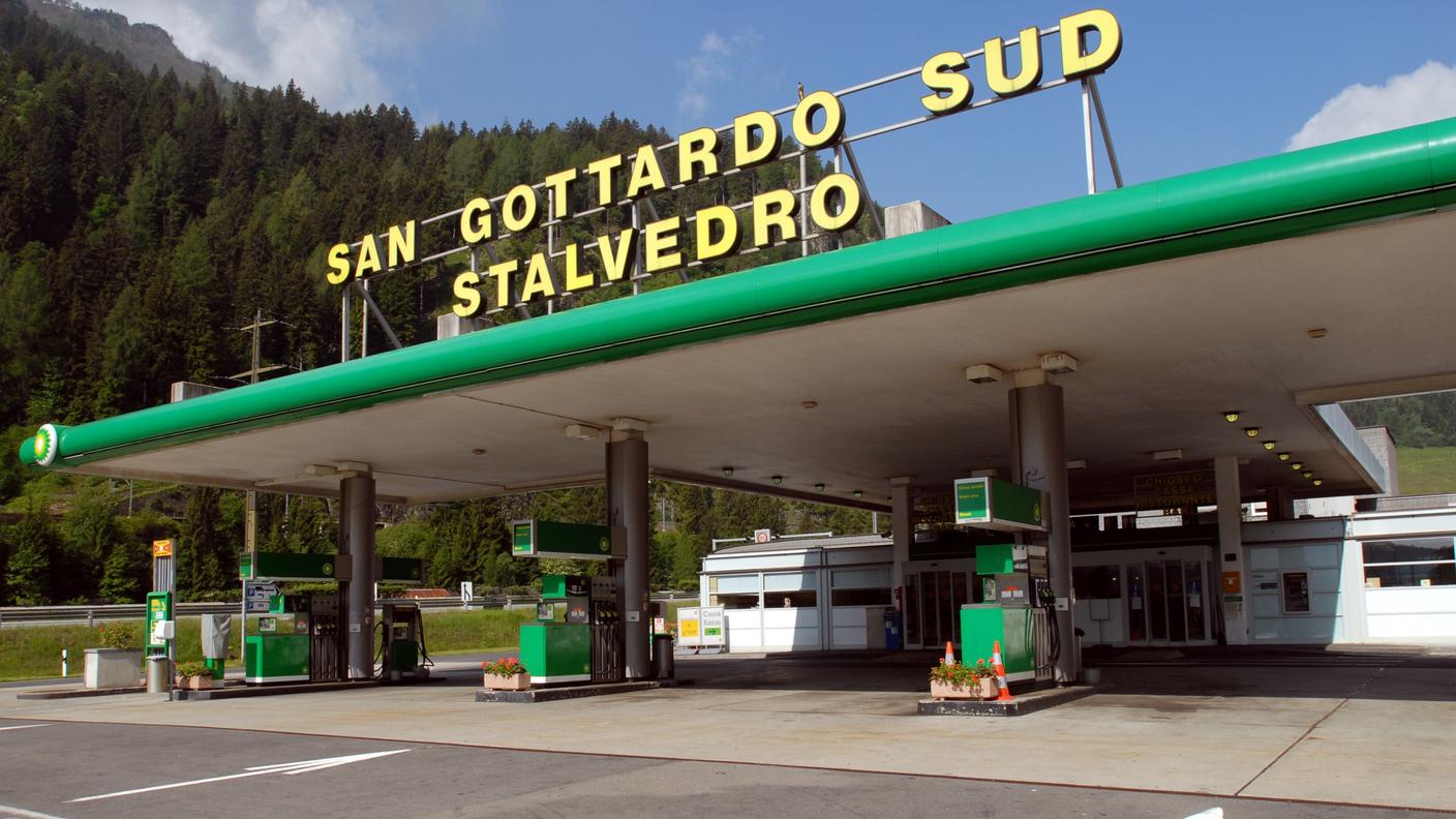 Un'immagine d'archivio Ti-Press dell'area di servizio di Stalvedro sull'A2