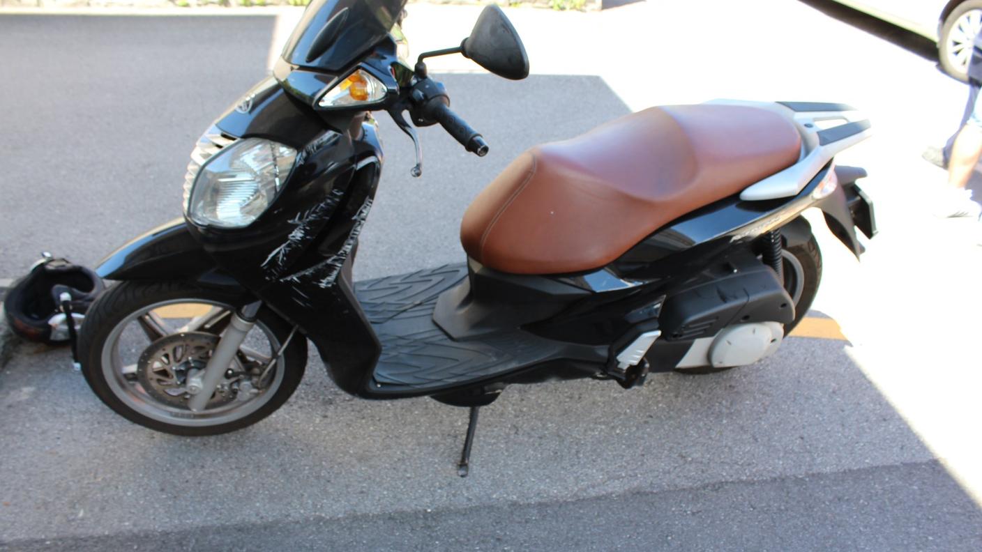 Ferito lo scooterista