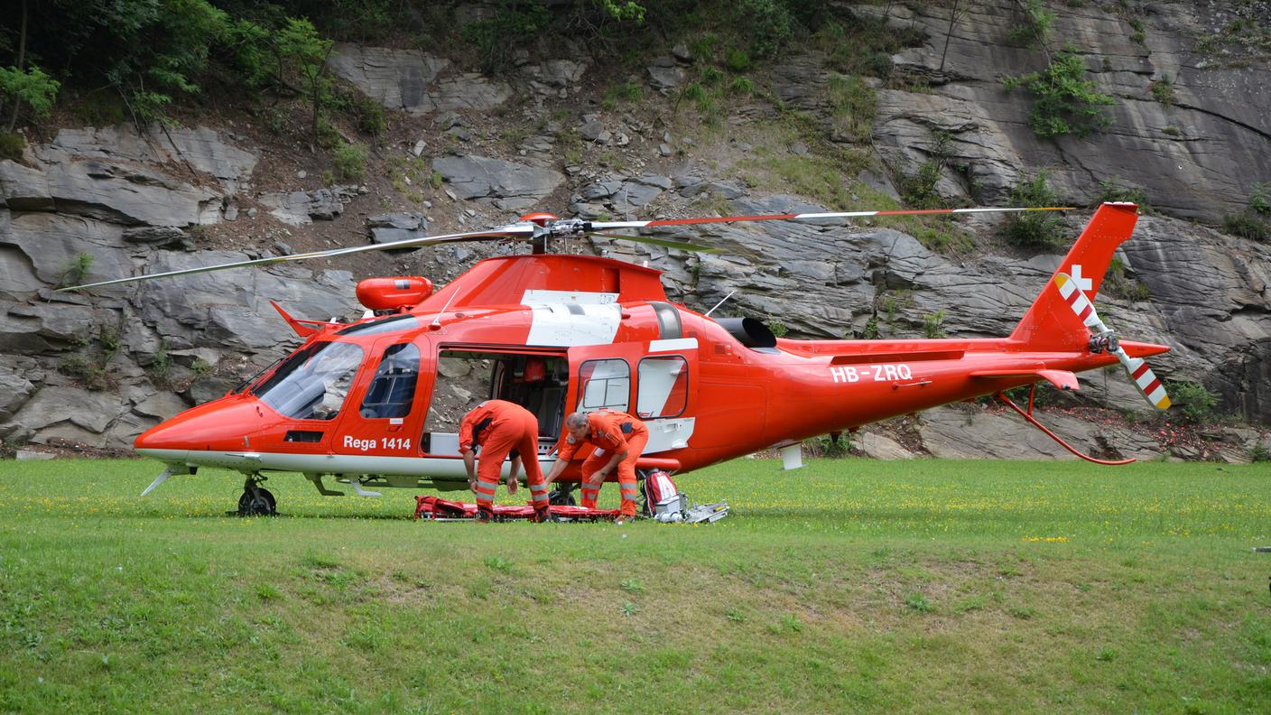 La REGA ha soccorso il ferito