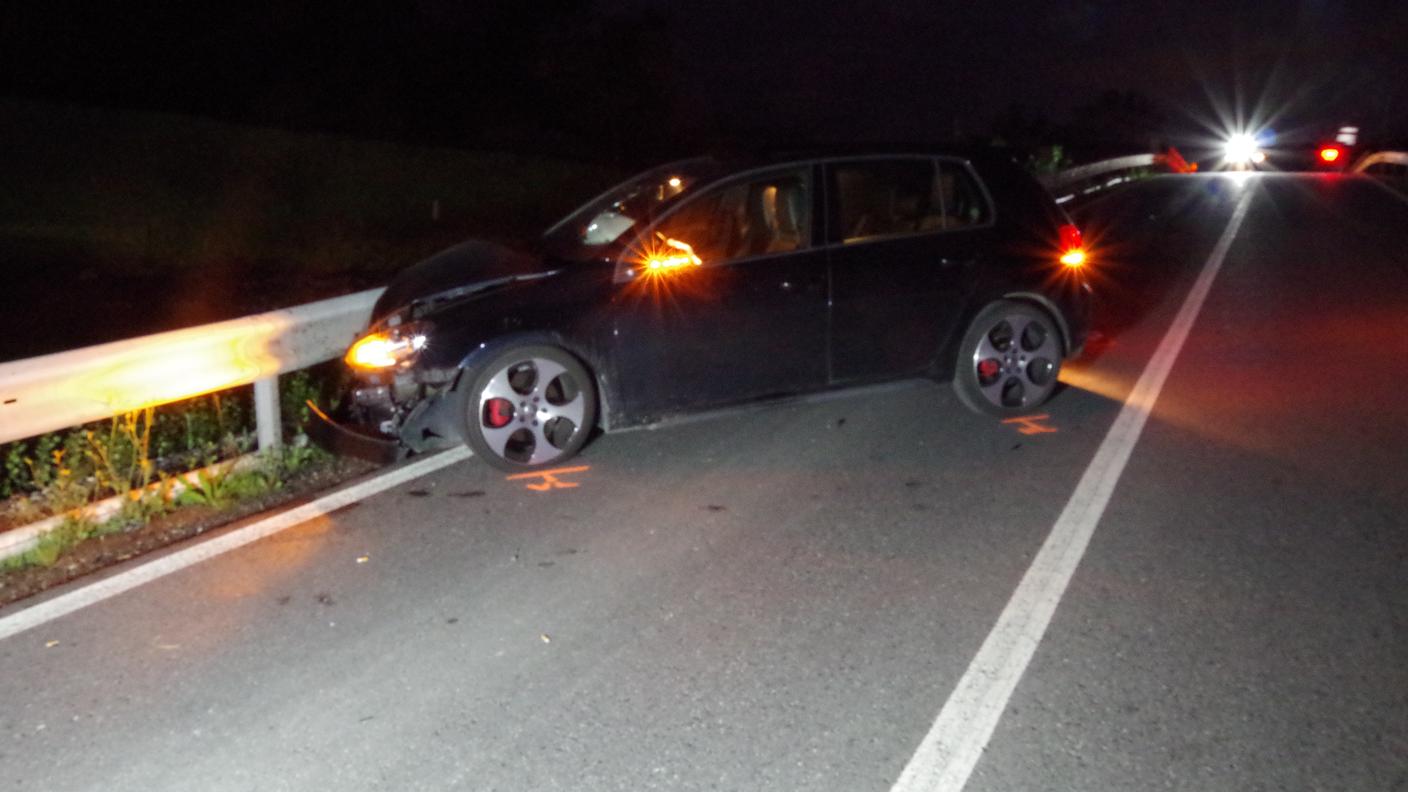 L'auto accidentata