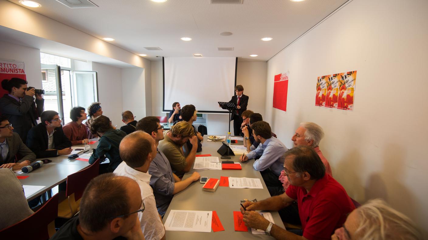 I comunisti ticinesi riuniti a Bellinzona