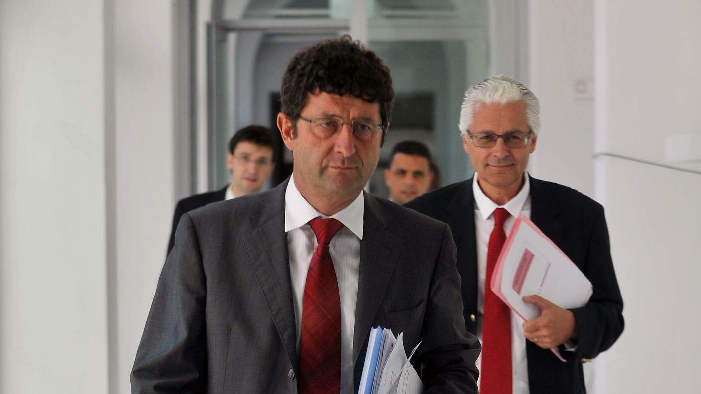 Paolo Beltraminelli e Carlo Marazza, direttore dell'Istituto delle assicurazioni sociali