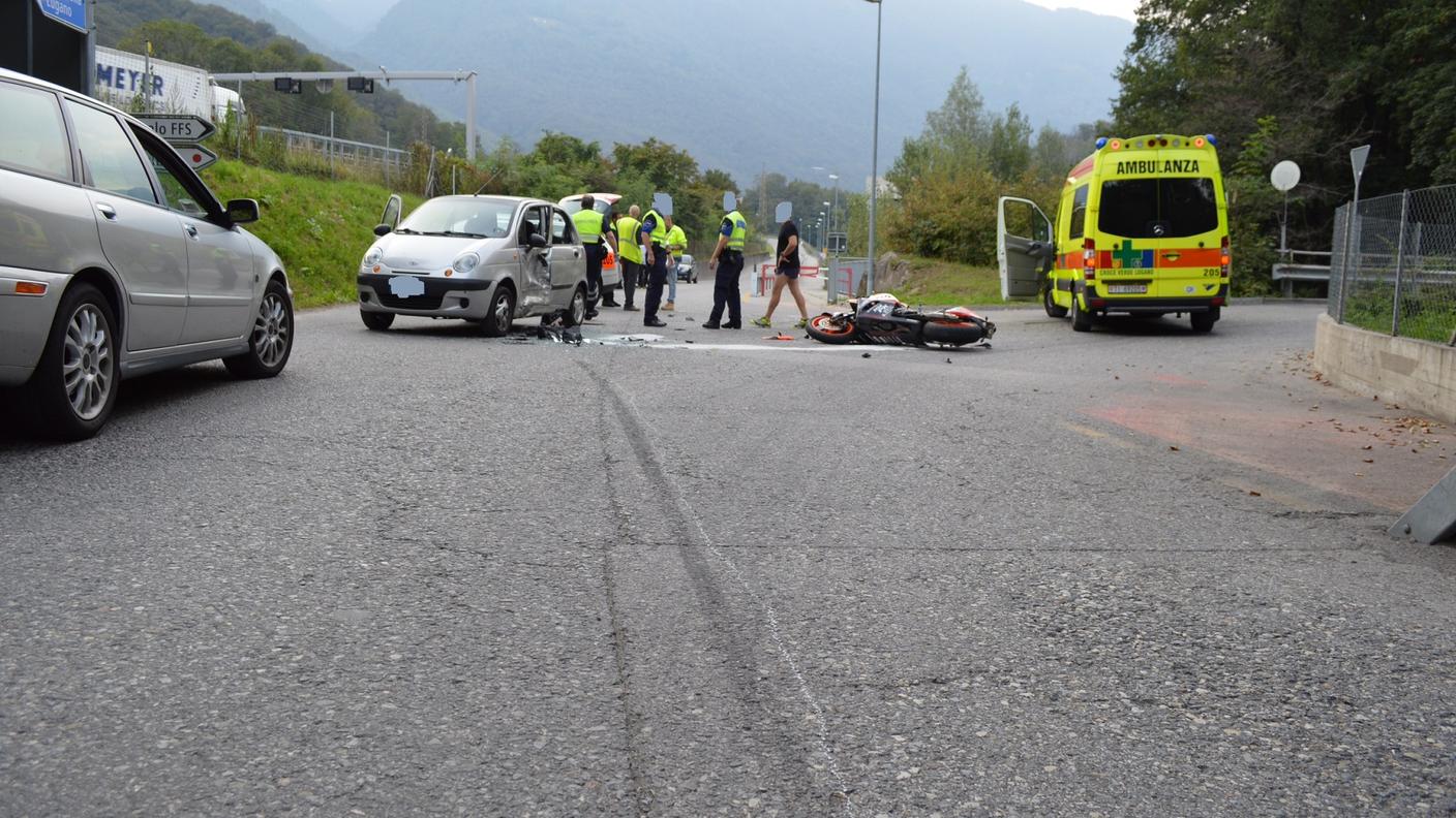 I veicoli coinvolti nell'incidente a Taverne