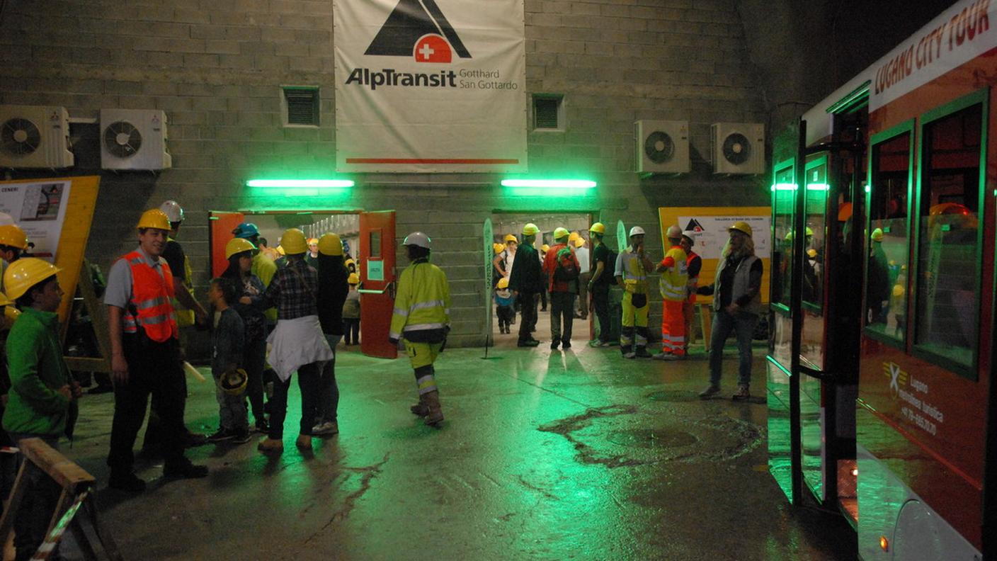 Il cantiere di Sigirino di Alptransit