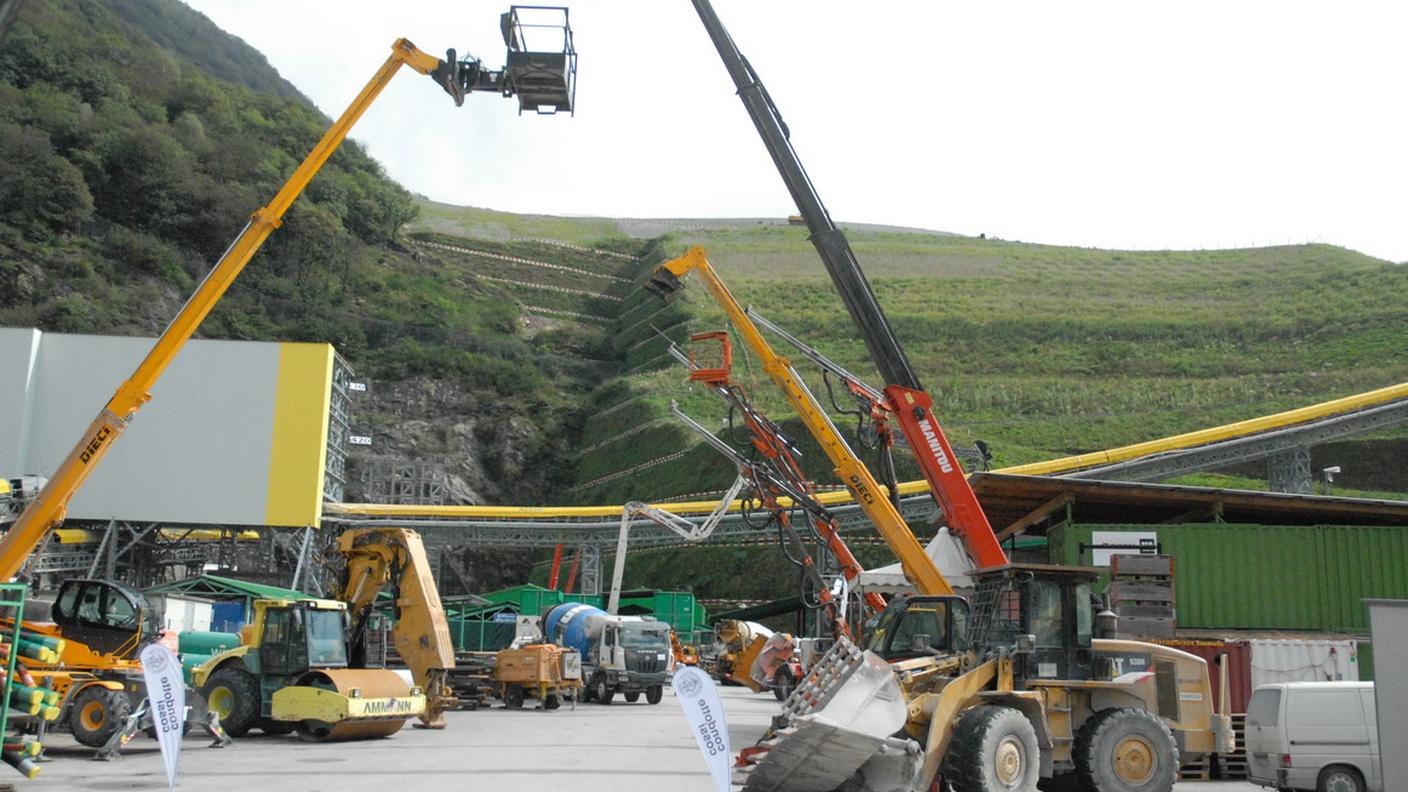Il cantiere di Sigirino di Alptransit
