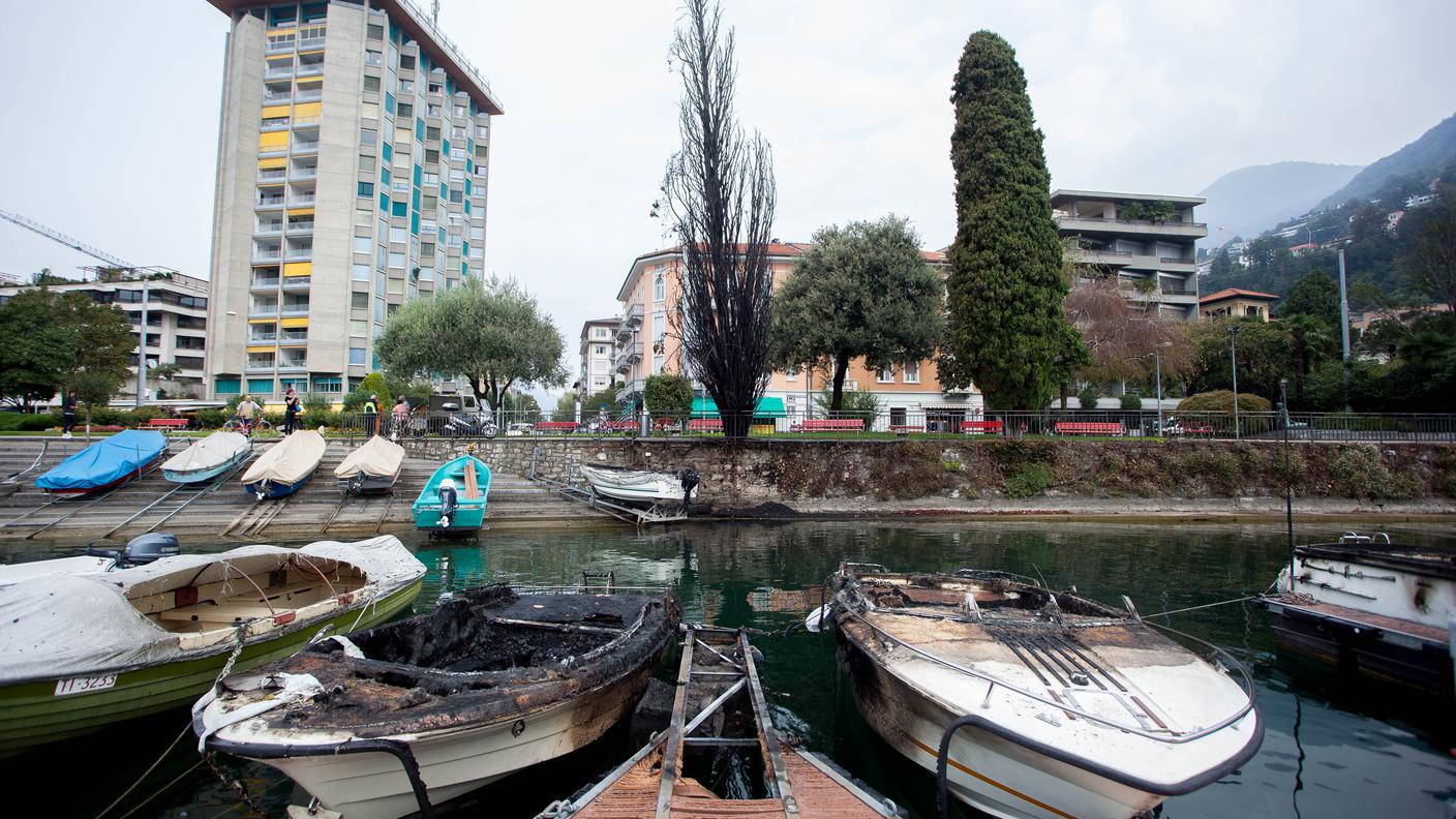 Distruzione al porticciolo