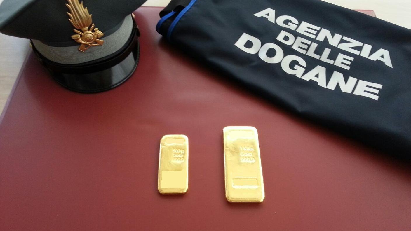 L'oro sequestrato