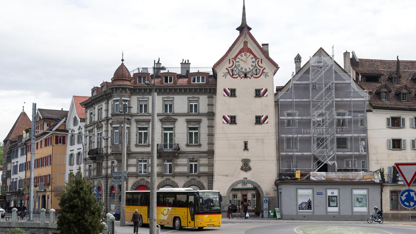 La città, sullo sfondo l'Obertor
