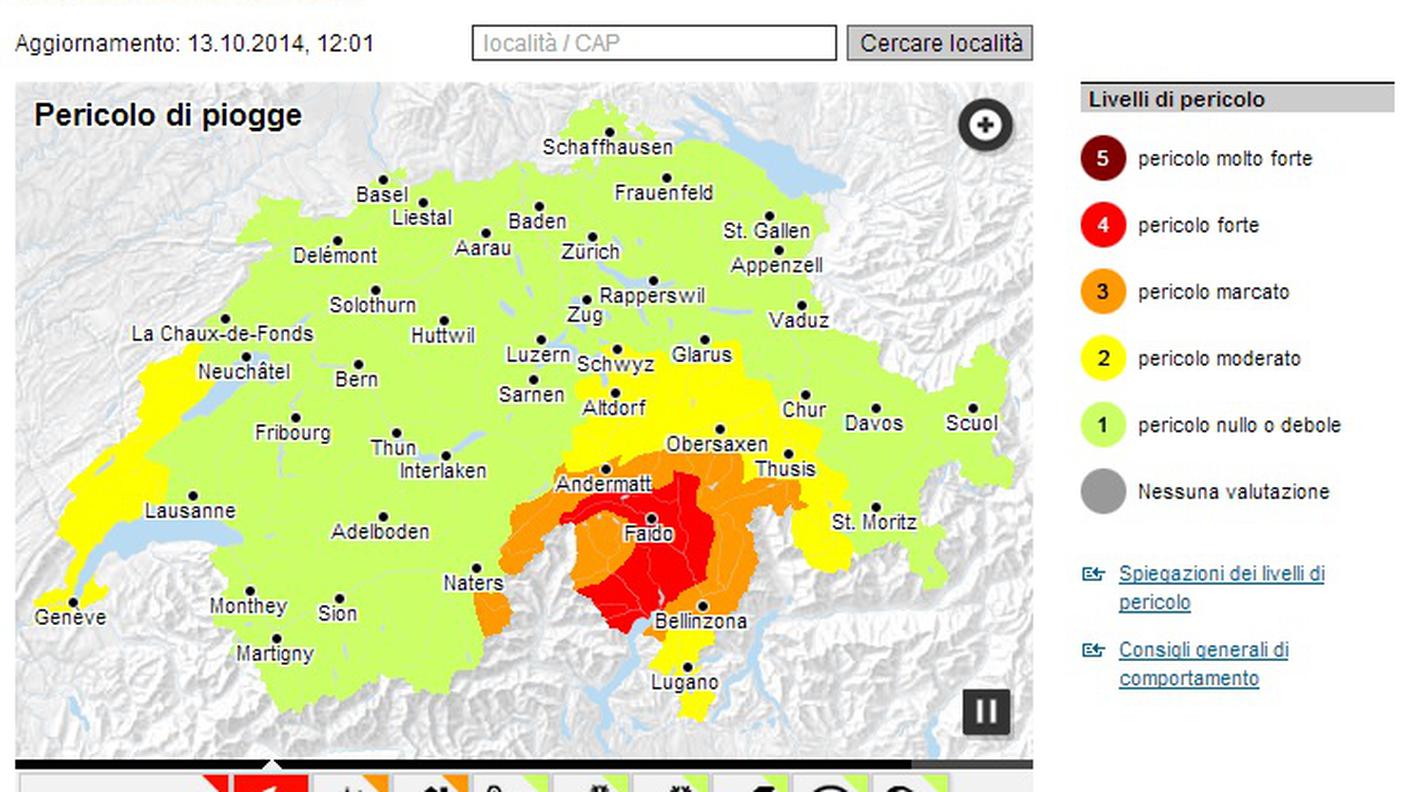 Le zone più a rischio