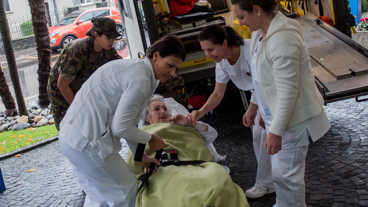 L'evacuazione della Clinica