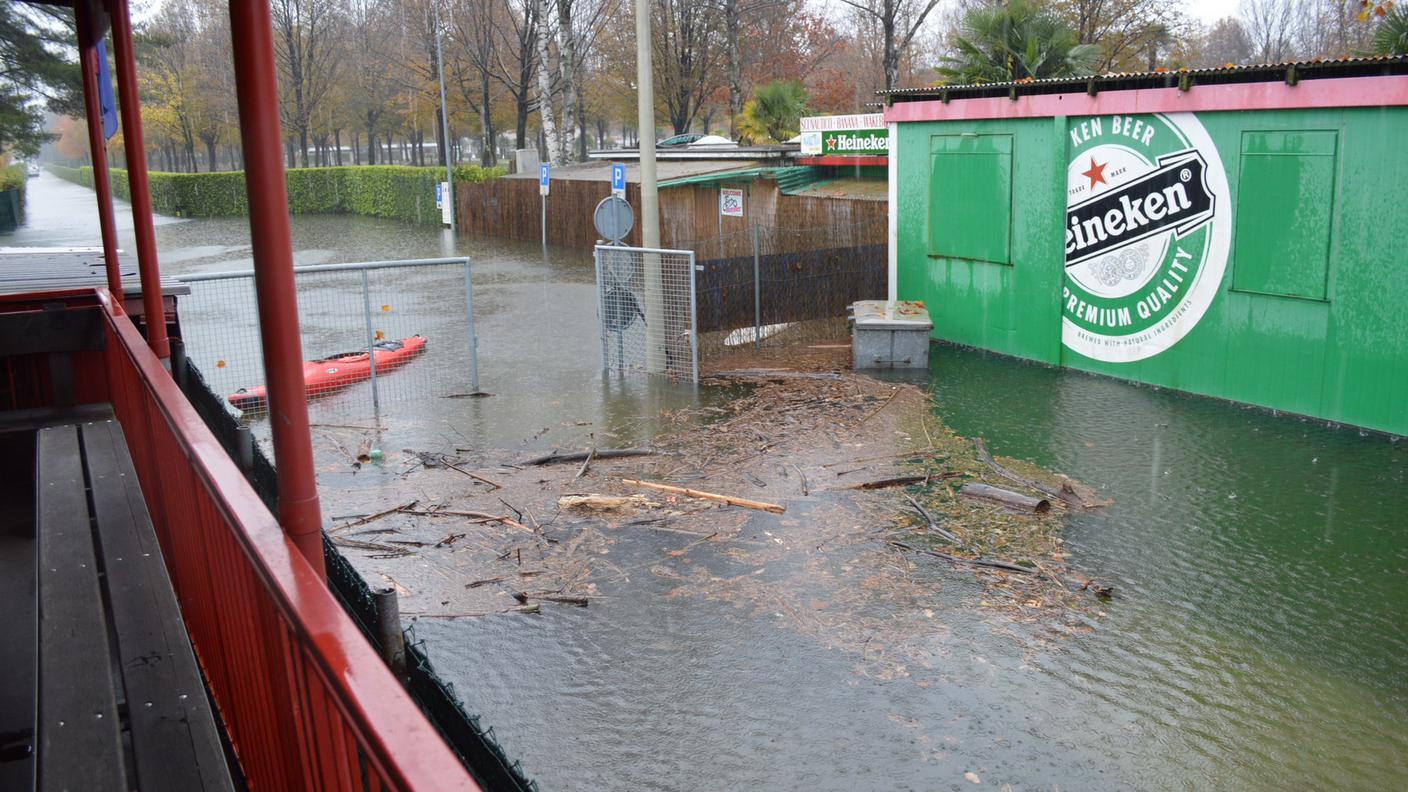 L'acqua ha invaso la sede dei sub