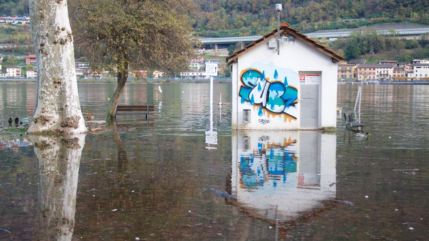 La situazione al lido di Riva San Vitale