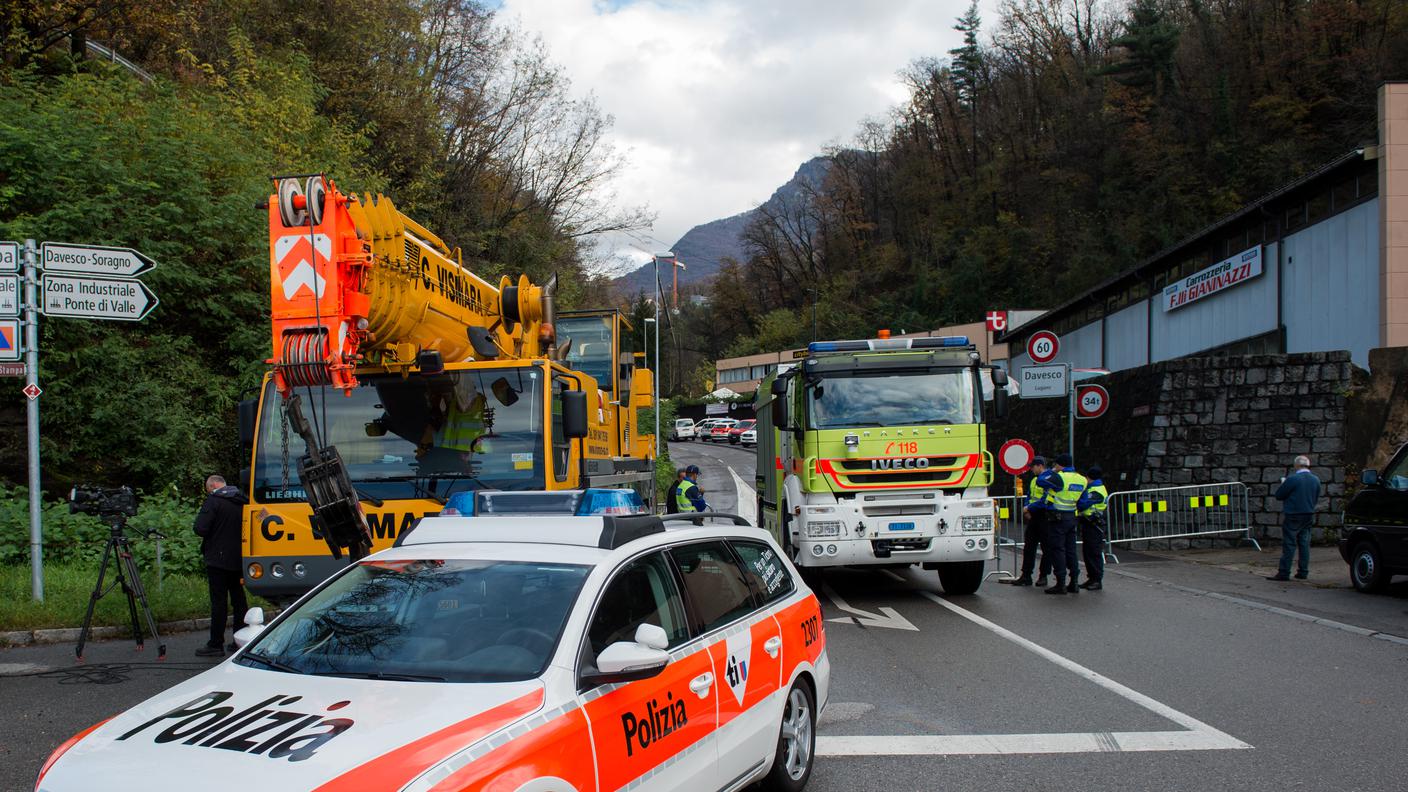 La zona non è ancora considerata in sicurezza