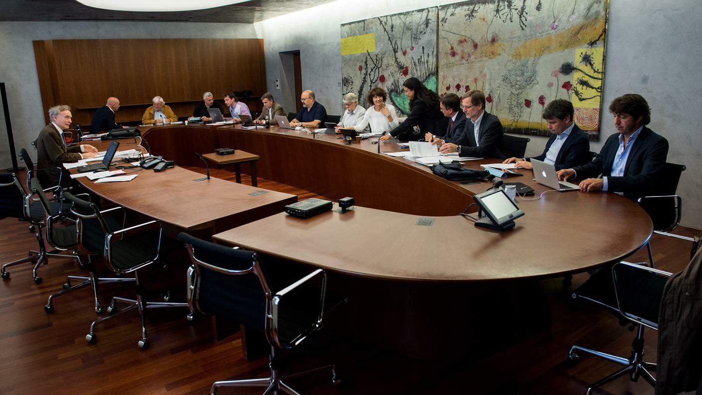 La Commissione della gestione durante una riunione di fine settembre