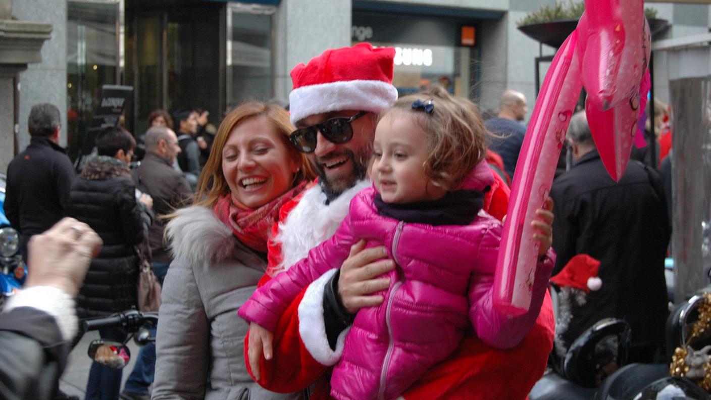San Nicolao in moto a Lugano