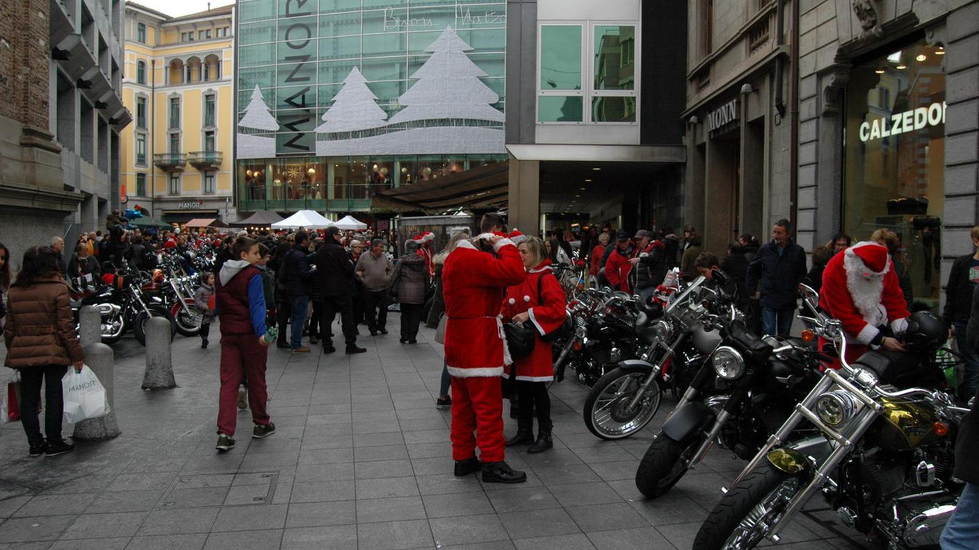 San Nicolao in moto a Lugano
