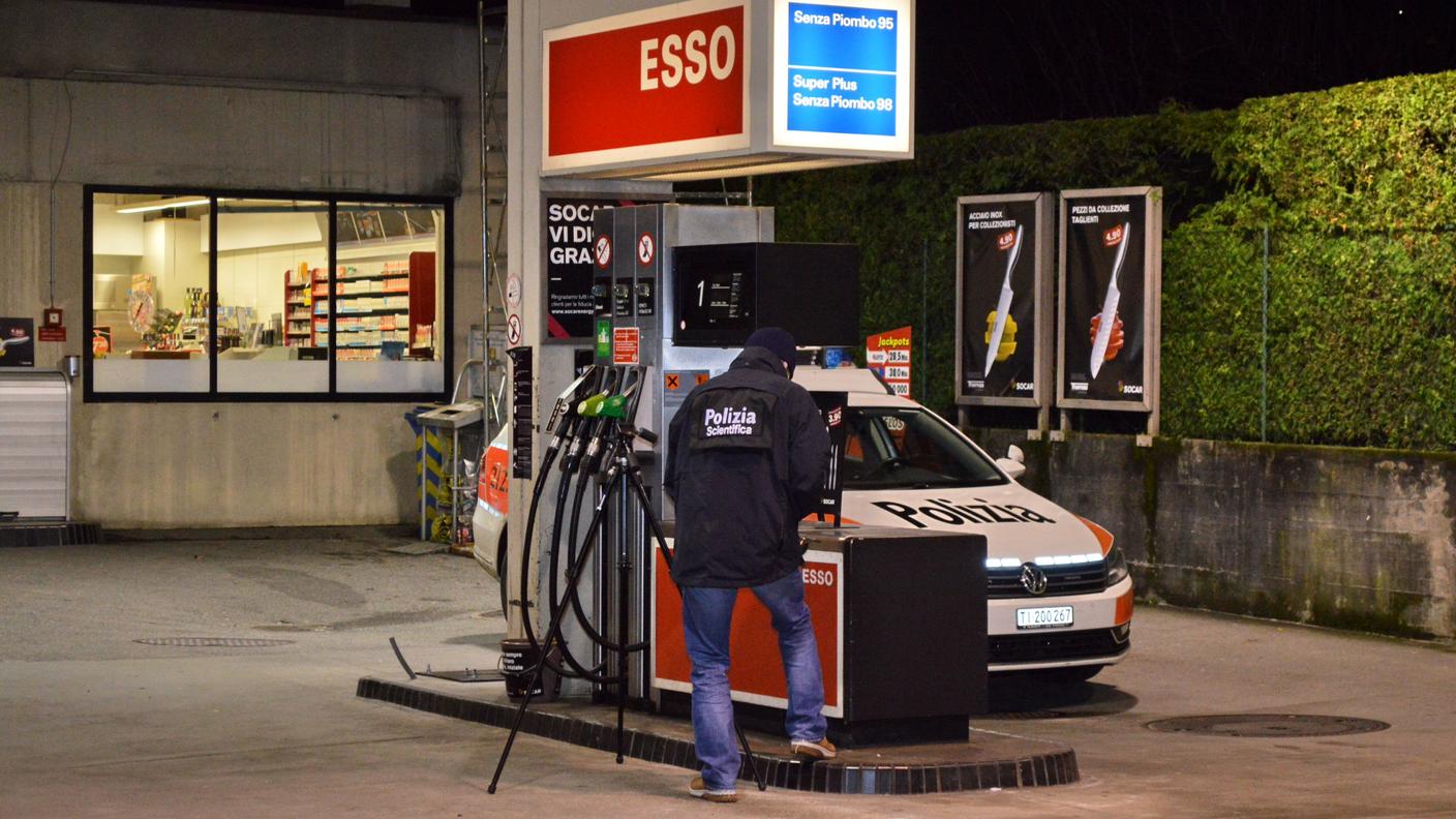 Il distributore preso di mira a Giubiasco