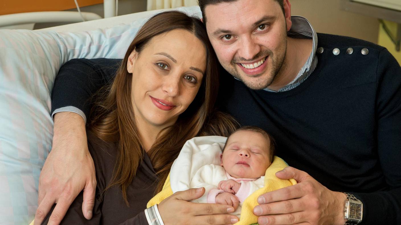 Melissa con mamma Nadia e papà Alessandro