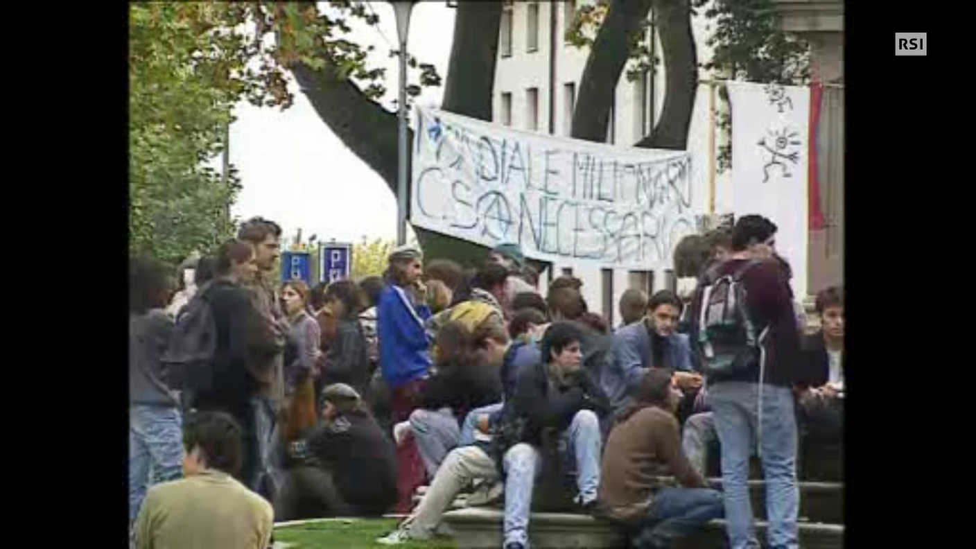 Ottobre 1996, l'occupazione degli ex Molini Bernasconi di Viganello