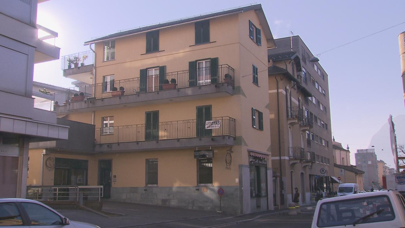 L'edificio in Via Simen 8 a Lugano