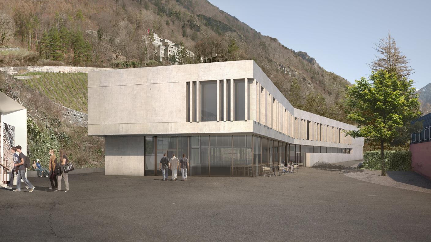 L'aspetto del nuovo edificio