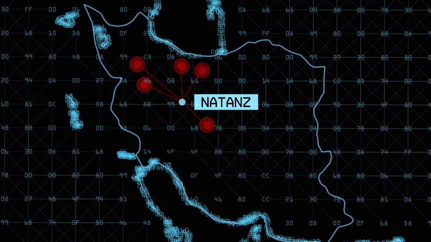 La mappa computerizzata del sito nucleare di Natanz in Iran