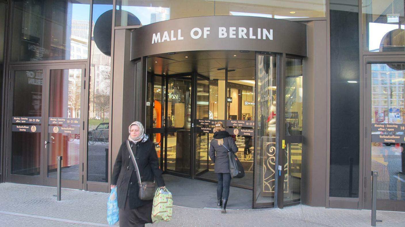 L’entrata del “Mall of Berlin” 