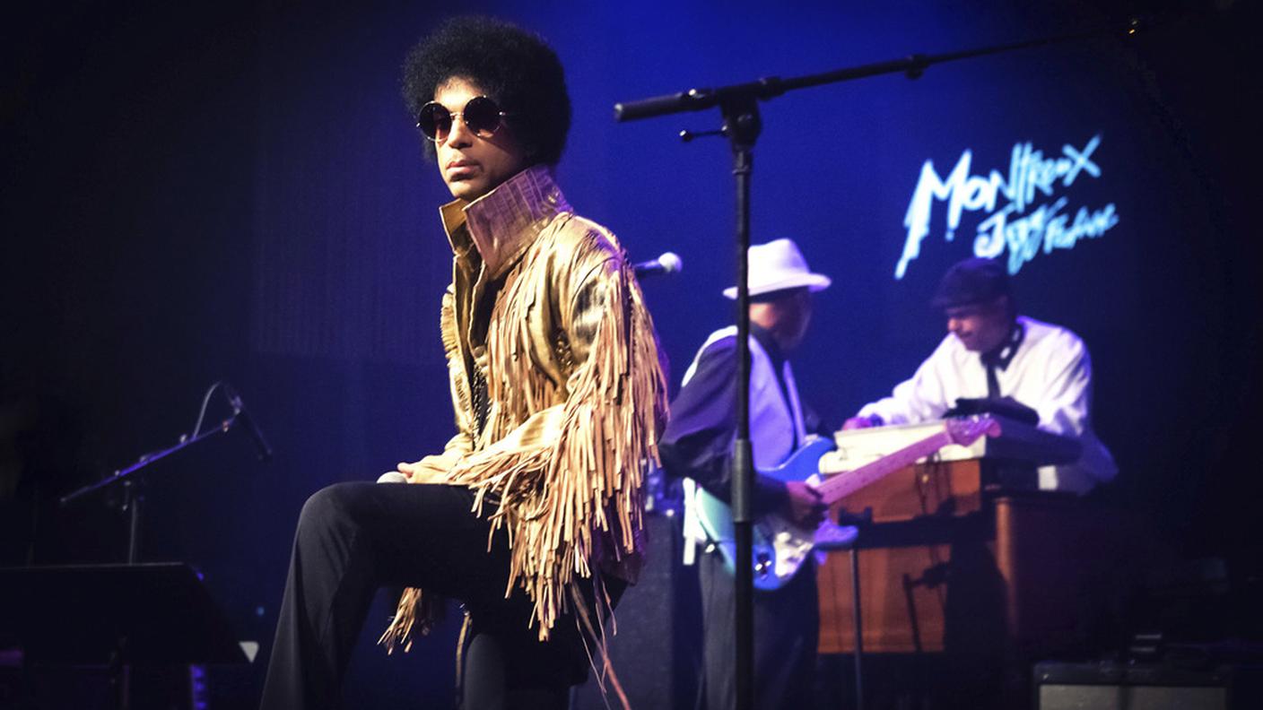 Prince in un'immagine scattata nel 2013 a Montreux