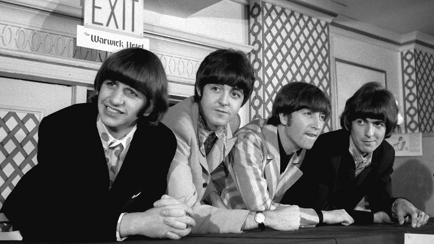 Starr, McCartney, Lennon e Harrison nel 1966 a New York