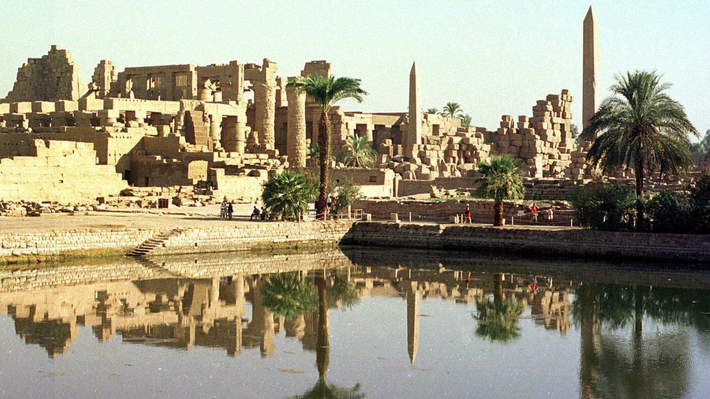 Una veduta ti Karnak dove si trova la cappella